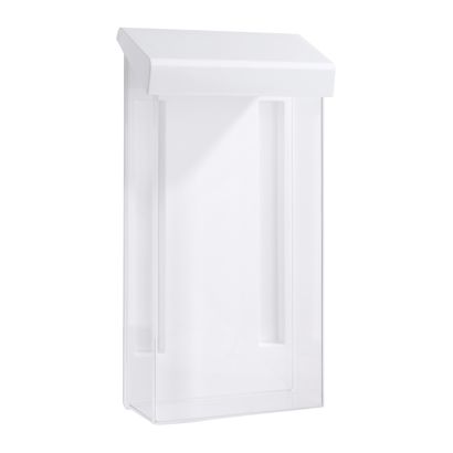 Flyerbox mit Deckel, DIN lang, weiß, robust 