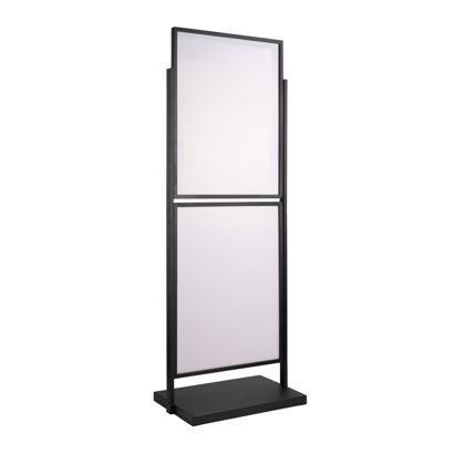 Plakatständer, doppelseitig A1, EDGE schwarz | Für 4 Plakate