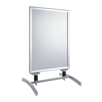 Kundenstopper SPIDER A1, windfest, 32 mm Profil, silber silber