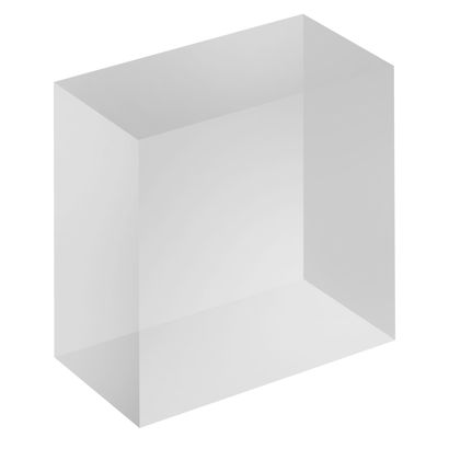 Acrylblock, transparent 75 x 75 x 50 mm