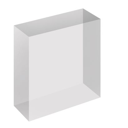 Acrylblock, transparent 100 x 100 x 40 mm