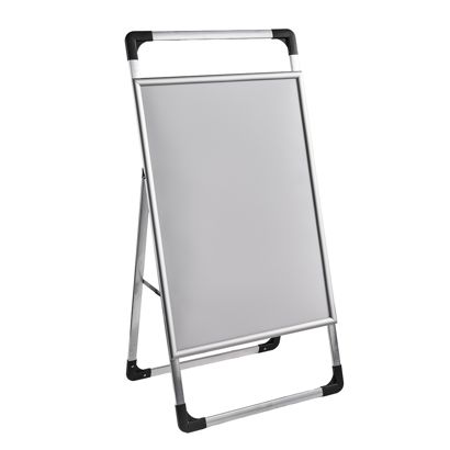 Kundenstopper A1 AIR-STOP LITE, 25 mm Profil, silber, Gehrung 