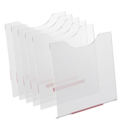 Fronthalterung für Prospektständer PLANAR, transparent 