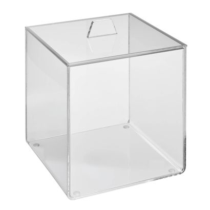 Acrylbox mit Deckel 120 x 120 x 120 mm | aufliegender Deckel