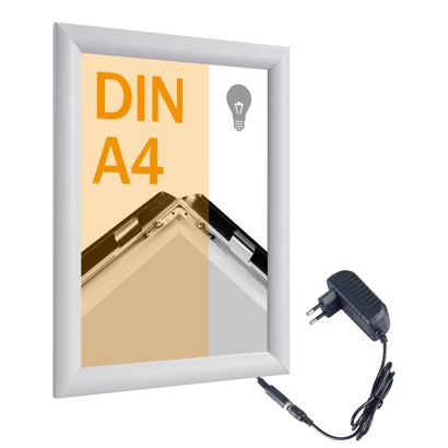 LED Klapprahmen A4 weiß