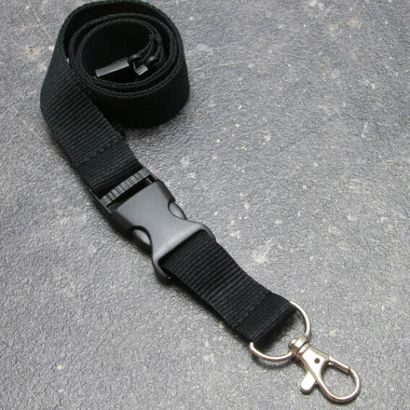 Schlüsselband mit Sicherheitsverschluss schwarz 