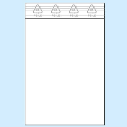Druckverschlussbeutel, PE-Folie 50 µm | 60 x 80 mm 