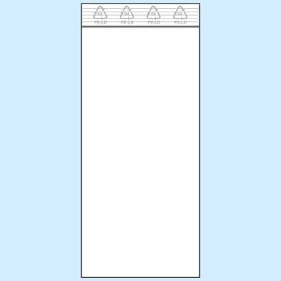 Druckverschlussbeutel, PE-Folie 50 µm | 60 x 130 mm 