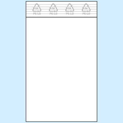 Druckverschlussbeutel, PE-Folie 50 µm | 80 x 120 mm 