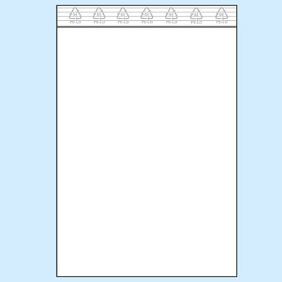 Druckverschlussbeutel, PE-Folie 50 µm | 150 x 220 mm 