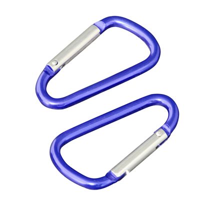 Karabinerhaken, Aluminium 48 mm | blau 