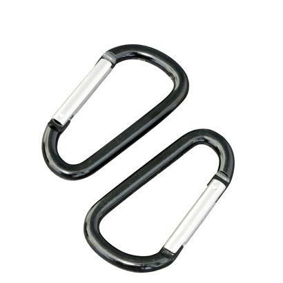 Karabinerhaken, Aluminium 57 mm | schwarz 