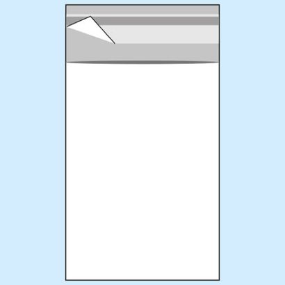 Klappenbeutel, wiederverschließbar, OPP-Folie, transparent 70 x 100 mm 