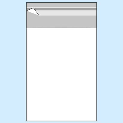 Klappenbeutel, wiederverschließbar, OPP-Folie, transparent 95 x 130 mm 