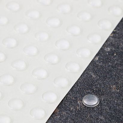 Elastikpuffer, Halbkugel, selbstklebend 6.4 mm | transparent 