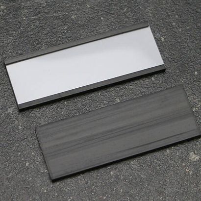 Etikettenhalter, C-Profil, magnetisch,  Abschnitte 30 mm | 100 mm | nicht selbstklebend 