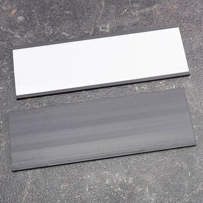 Etikettenhalter, C-Profil, magnetisch,  Abschnitte 50 mm | 180 mm | nicht selbstklebend 