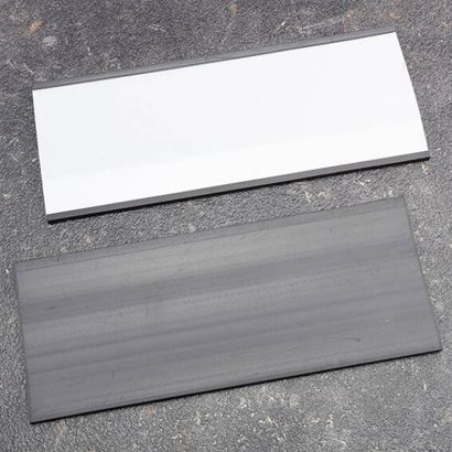 Etikettenhalter, C-Profil, magnetisch,  Abschnitte 60 mm | 180 mm | nicht selbstklebend 