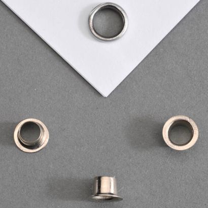 Ösen für Papier Nr. 24 - Ø 4mm - L 2,9mm  | vernickelt 