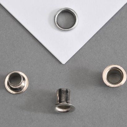 Ösen für Papier Nr. 26 - Ø 4,1mm - L 5,7mm  | vernickelt 