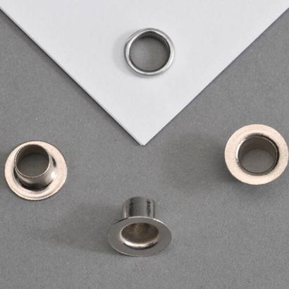 Ösen für Papier Nr. 270 - Ø 5mm - L 6,7mm  | vernickelt 
