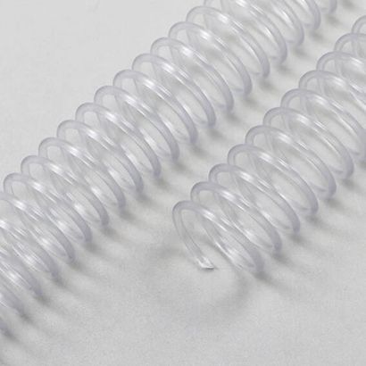Spiralbinderücken, Plastikspiralen, DIN A4, 4:1 Teilung 12 mm | transparent 
