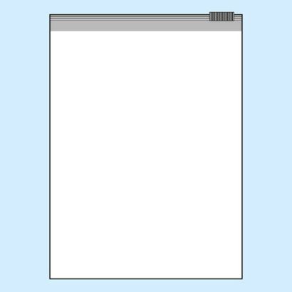 Gleitverschlussbeutel, PE-Folie 60 μm | 160 x 220 mm