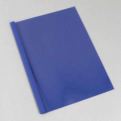 Thermobindemappe A4, Lederkarton, 15 Blatt, dunkelblau | 1,5 mm | 250 g/m²