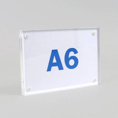 Magnet Bilderrahmen aus Acryl A6 