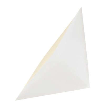 Dreiecktaschen, selbstklebend, Papier 100 x 100 mm | weiß