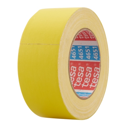 tesa 4651, Premium Gewebeband kunststoffbeschichtet 50 mm | gelb