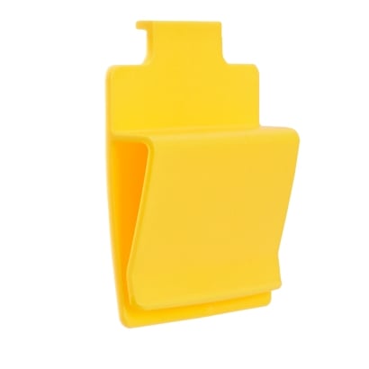 Kartonklammer, Kunststoff, gelb 