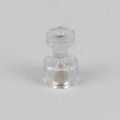 Magnetpins, ø = 10 mm, zu 10 Stück im Set transparent