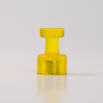 Magnetpins, ø = 10 mm, zu 10 Stück im Set gelb