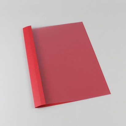 Ösenmappe A4, Leinenkarton, 120 Blatt, rot | 12 mm