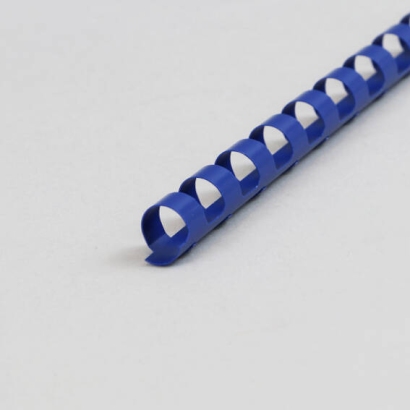 Plastikbinderücken A4, rund 10 mm | blau