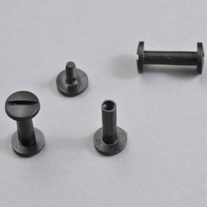 Kunststoffbuchschrauben, 25 mm | schwarz
