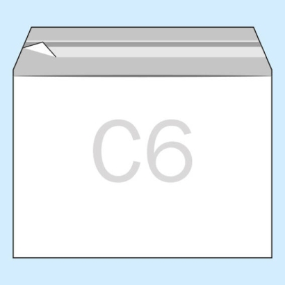 Klappenbeutel, wiederverschließbar, PP-Folie, transparent 114 x 162 mm - C6 | 100 µm