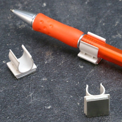 Stifthalter 12 x 15 mm, magnetisch, weiß 