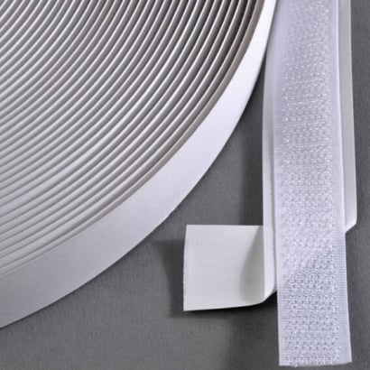 Hakenband selbstklebend auf Rolle mit 25 m 16 mm | weiß