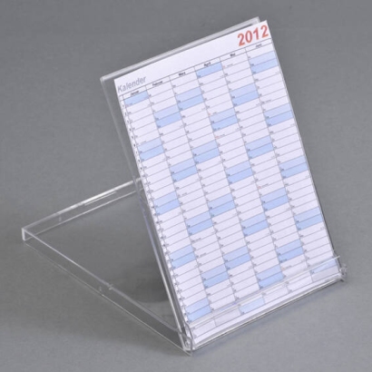Kalenderbox, DIN A6 hoch, 153 x 113 x 10 mm, transparent 
