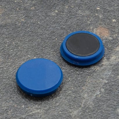 Büromagnet, rund 24 mm | blau