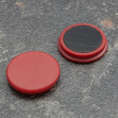 Büromagnet, rund 32 mm | rot