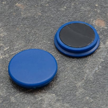 Büromagnet, rund 32 mm | blau