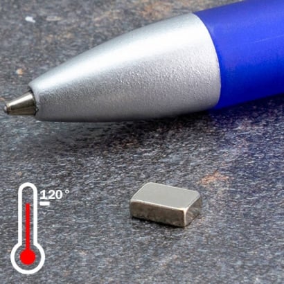 Quadermagnete aus Neodym, vernickelt 6 x 4 mm | 2 mm