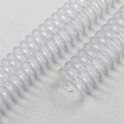 Spiralbinderücken, Plastikspiralen, DIN A4, 4:1 Teilung 16 mm | transparent