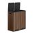 Tretmülleimer 2x 30 Liter, Softclose holzoptik