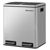 Tretmülleimer 2x 15 Liter, Softclose silber