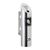 Wandaschenbecher MELBOURNE, Edelstahl, silber 20 cm