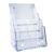 Prospekthalter Wand/ Stand, Polystyrol, transparent PTXC 4 x A4 